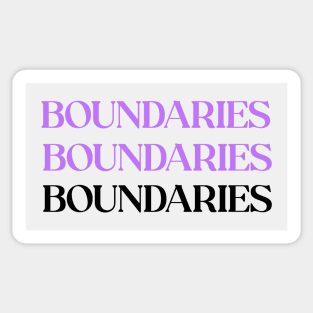 Boundaries! Mental health Sticker